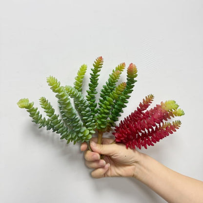 3 Pieces Artificial Cactus Plants Outdoor,Mini Fake Succulents,Plastic Plant Mini Cactus Christmas Tree for Bathroom Decorations,Kitchen Bouquet Garden & Outdoor Home Décor (Wispy)