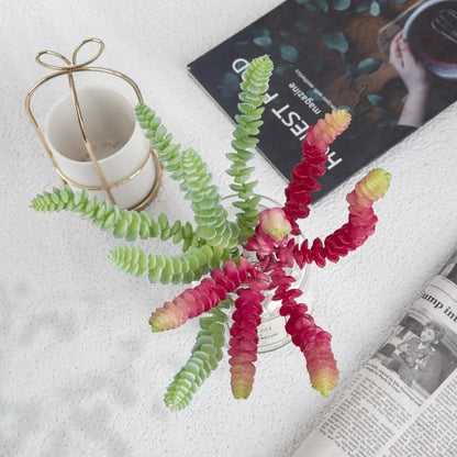 3 Pieces Artificial Cactus Plants Outdoor,Mini Fake Succulents,Plastic Plant Mini Cactus Christmas Tree for Bathroom Decorations,Kitchen Bouquet Garden & Outdoor Home Décor (Wispy)