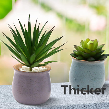 5 Pcs Faux Succulents Set, Realistic Fake Succulents, Artificial Hanging Ornaments Fleshed Plant Textured for Home Garden Wedding Party Spring Decoration (Green)