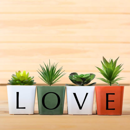 5 Pcs Faux Succulents Set, Realistic Fake Succulents, Artificial Hanging Ornaments Fleshed Plant Textured for Home Garden Wedding Party Spring Decoration (Green)