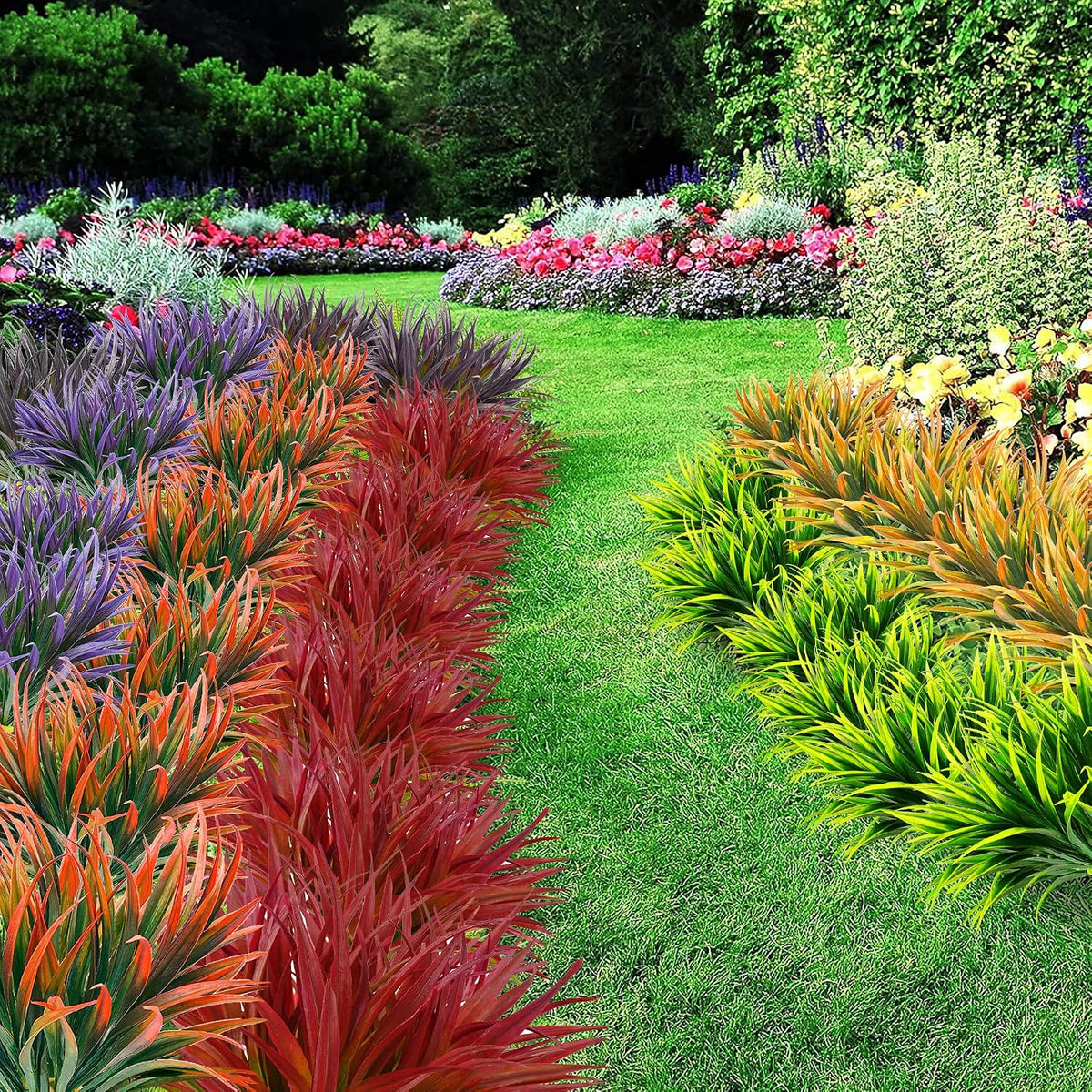 Artificial Plants Outdoor, UV Resistant, Fake Tropical Plants