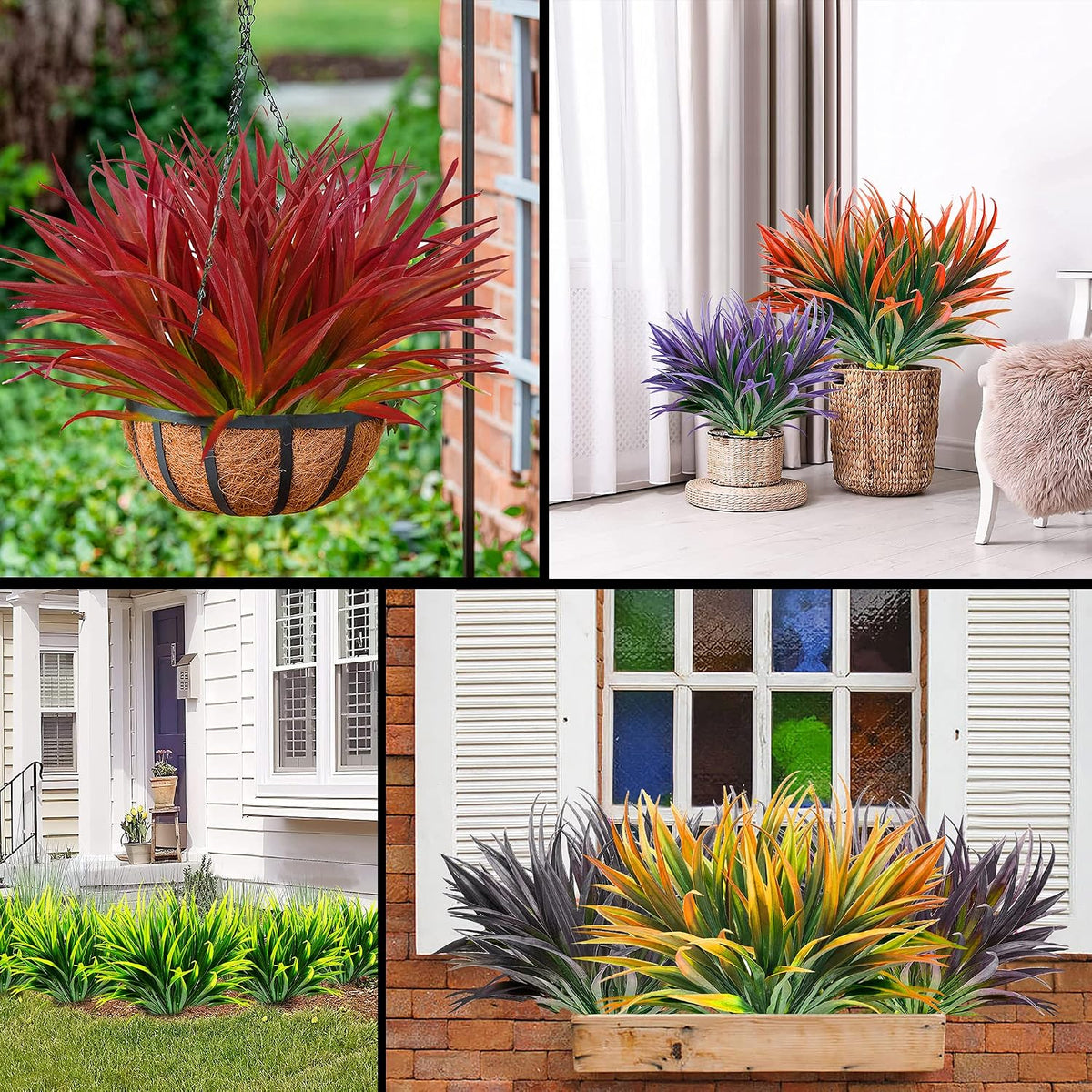 Artificial Plants Outdoor, UV Resistant, Fake Tropical Plants