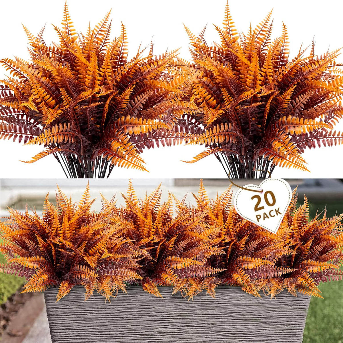 Artificial Plants Outdoor, UV Resistant, Fake Tropical Plants