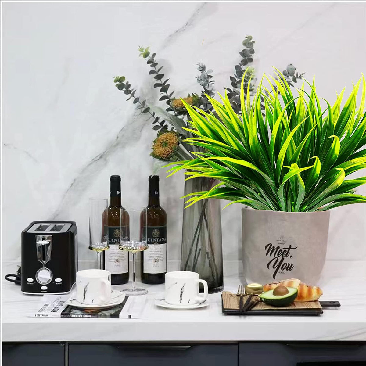 Artificial Plants Outdoor, UV Resistant, Fake Tropical Plants