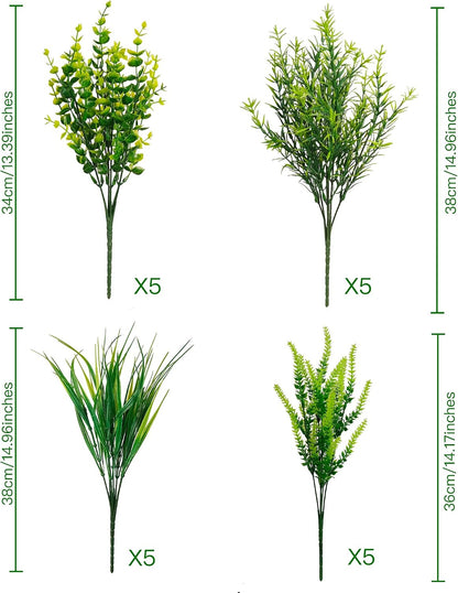 Artificial Plants Outdoor, UV Resistant, Fake Tropical Plants