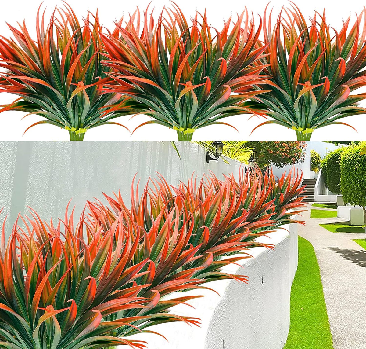 Artificial Plants Outdoor, UV Resistant, Fake Tropical Plants