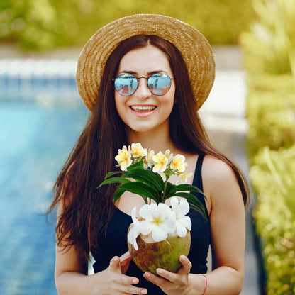 6 Pcs 17.3 inch Yellow Artificial Frangipani Flowers Artificial Plumeria Flowers Artificial Plumeria Frangipani Flower for Home Party Wedding Bouquet Home Decoration