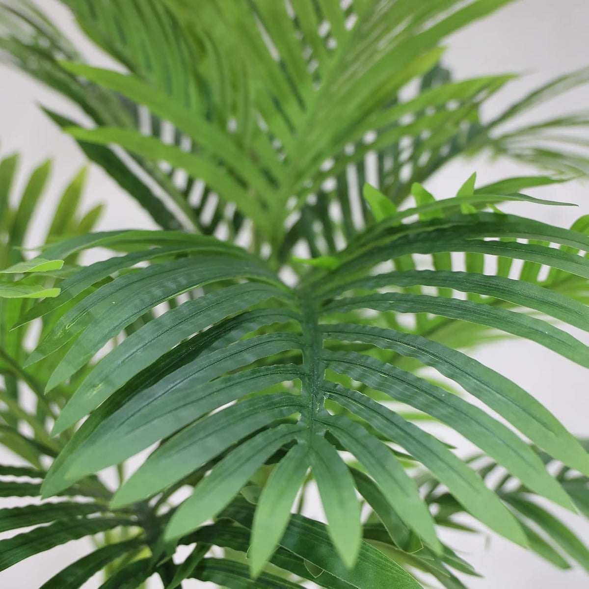 4FT Golden Cane Palm, Artificial Palm Tree Large Tropical Faux Palm Trees UV Resistant, Indoor & Outdoor Fake Plant for Living Room, Outside Patio, Office Home Decor