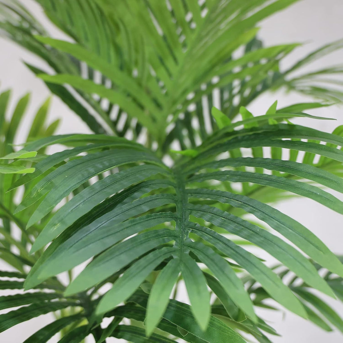 4FT Golden Cane Palm, Artificial Palm Tree Large Tropical Faux Palm Trees UV Resistant, Indoor & Outdoor Fake Plant for Living Room, Outside Patio, Office Home Decor