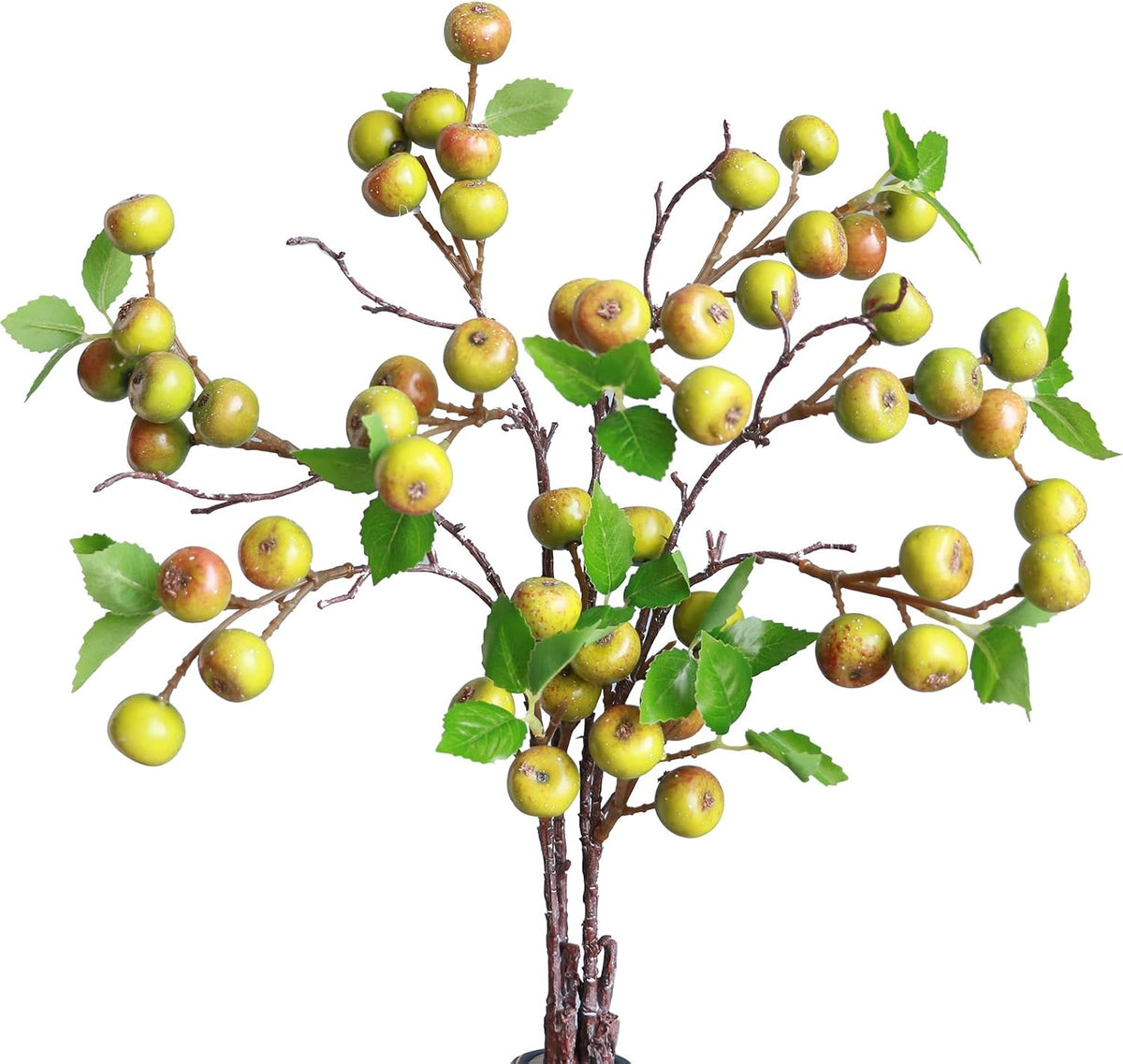 Like Natural 4Pcs 21.6 Inch Faux Berries Artificial Berry Branches Fruits Artificial Flowers for Christmas Home Decorations Living Room Table Vase Decor Office Gifts Indoor