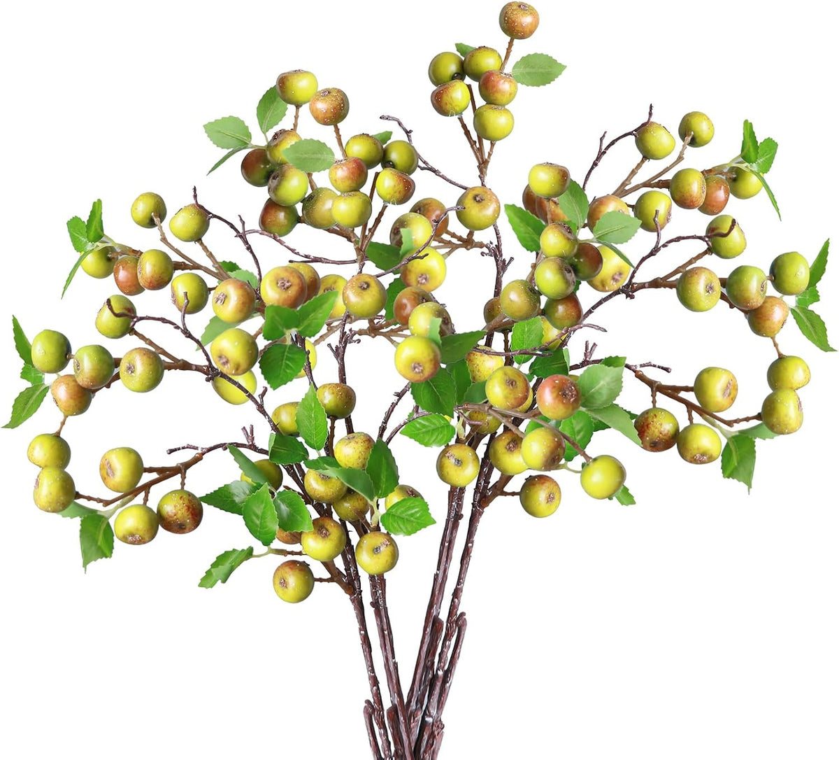 Like Natural 4Pcs 21.6 Inch Faux Berries Artificial Berry Branches Fruits Artificial Flowers for Christmas Home Decorations Living Room Table Vase Decor Office Gifts Indoor