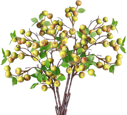 Like Natural 4Pcs 21.6 Inch Faux Berries Artificial Berry Branches Fruits Artificial Flowers for Christmas Home Decorations Living Room Table Vase Decor Office Gifts Indoor