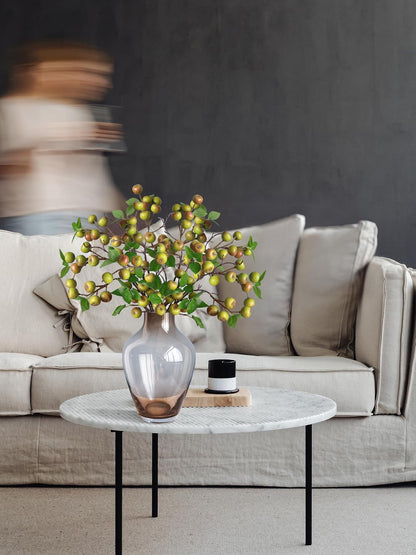 Like Natural 4Pcs 21.6 Inch Faux Berries Artificial Berry Branches Fruits Artificial Flowers for Christmas Home Decorations Living Room Table Vase Decor Office Gifts Indoor