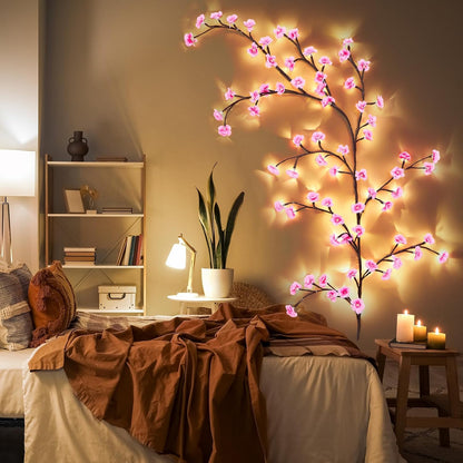 Cherry Blossom Tree Branch Lights for Wall, 3.94 FT Lights