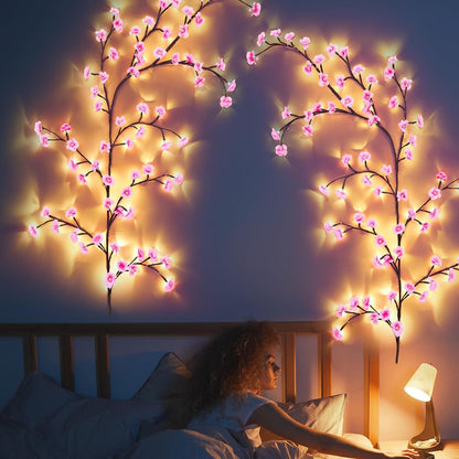 Cherry Blossom Tree Branch Lights for Wall, 3.94 FT Lights