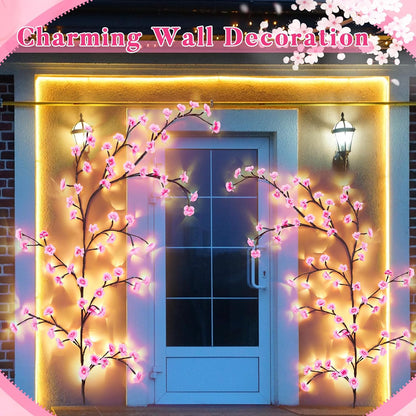 Cherry Blossom Tree Branch Lights for Wall, 3.94 FT Lights