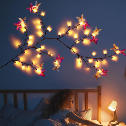 Cherry Blossom Tree Branch Lights for Wall, 3.94 FT Lights