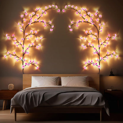 Cherry Blossom Tree Branch Lights for Wall, 3.94 FT Lights