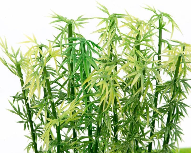 Model Miniature Bamboo Trees, 100PCS Green Plastic Bamboo Trees, 5 Sizes Artificial Model Plants, for Miniature Landscape