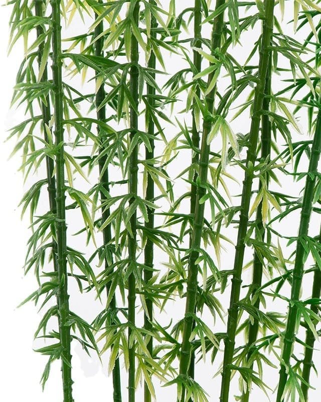 Model Miniature Bamboo Trees, 100PCS Green Plastic Bamboo Trees, 5 Sizes Artificial Model Plants, for Miniature Landscape