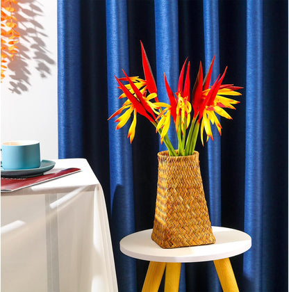 10 Pieces Bird of Paradise Artificial Plant 22 Inch Hawaiian Tropical Flowers Faux Flowers Bouquet Large Elegant Green Plant for Home Garden Decoration Office Wedding Decor Supplies (Red)