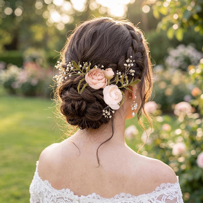 2 Bouquets Champagne Faux Ranunculus Flowers 60 Heads Small Fake Flowers Cream Artificial Peonies 12.6" Mini Artificial Flower for DIY Wedding Bouquet Bridal Shower Decor Filler Centerpieces