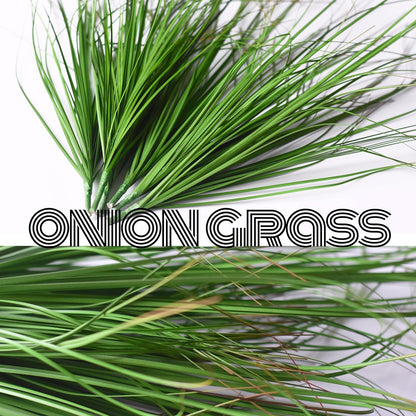 6PCS Fake Grass Plant，UV Resistant Artificial Greenery for Outdoor