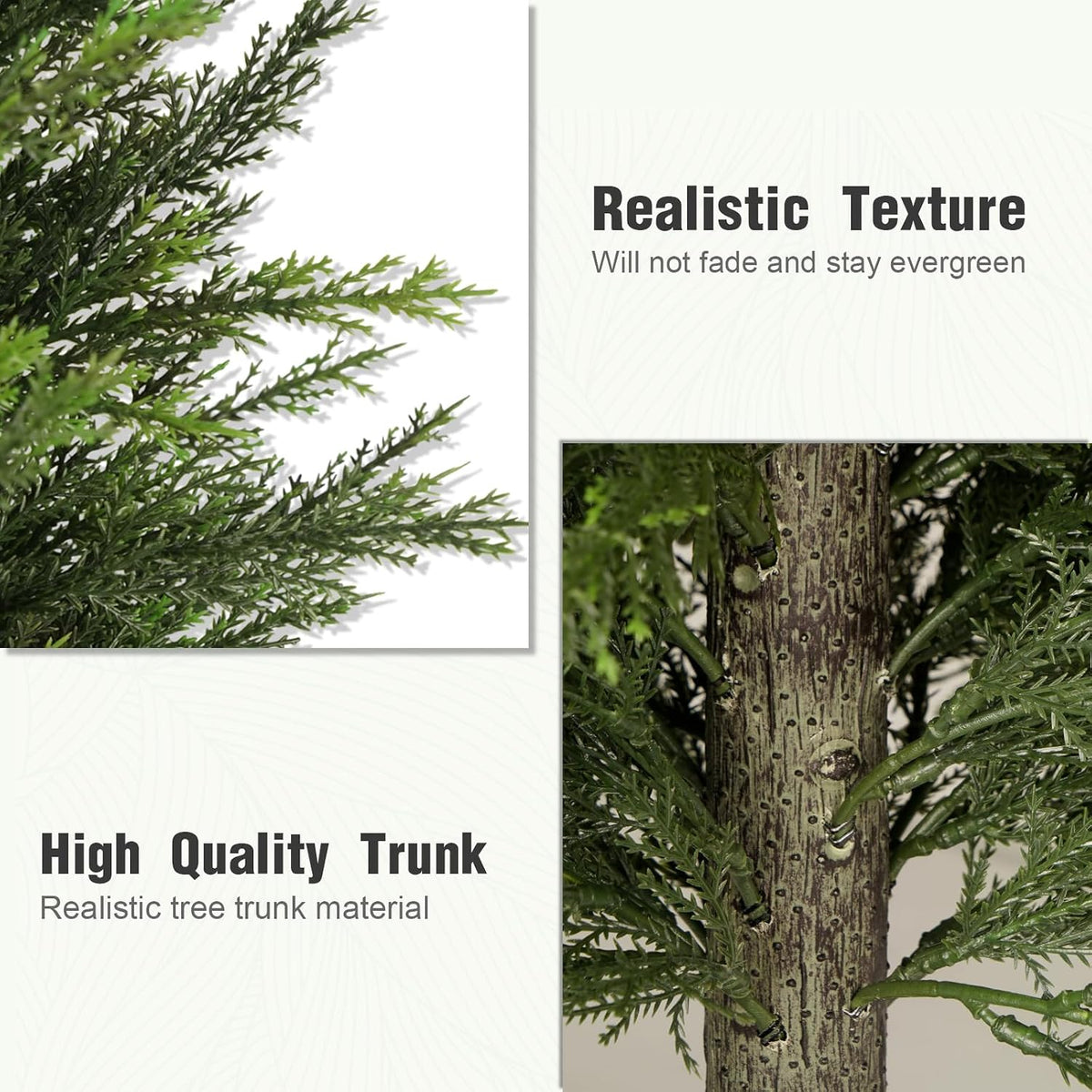 6 ft Artificial Topiary Cedar Trees Set of 2 for Outdoor