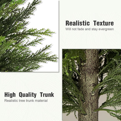 6 ft Artificial Topiary Cedar Trees Set of 2 for Outdoor