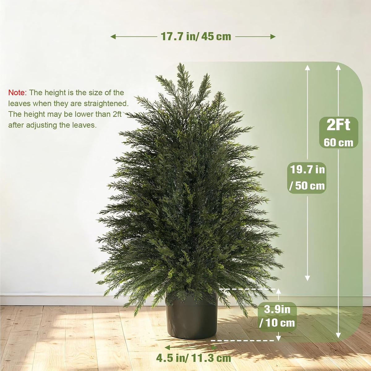 6 ft Artificial Topiary Cedar Trees Set of 2 for Outdoor