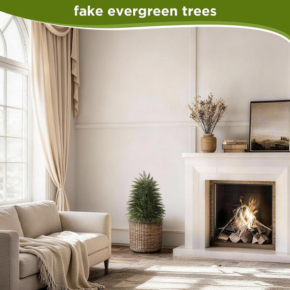 6 ft Artificial Topiary Cedar Trees Set of 2 for Outdoor