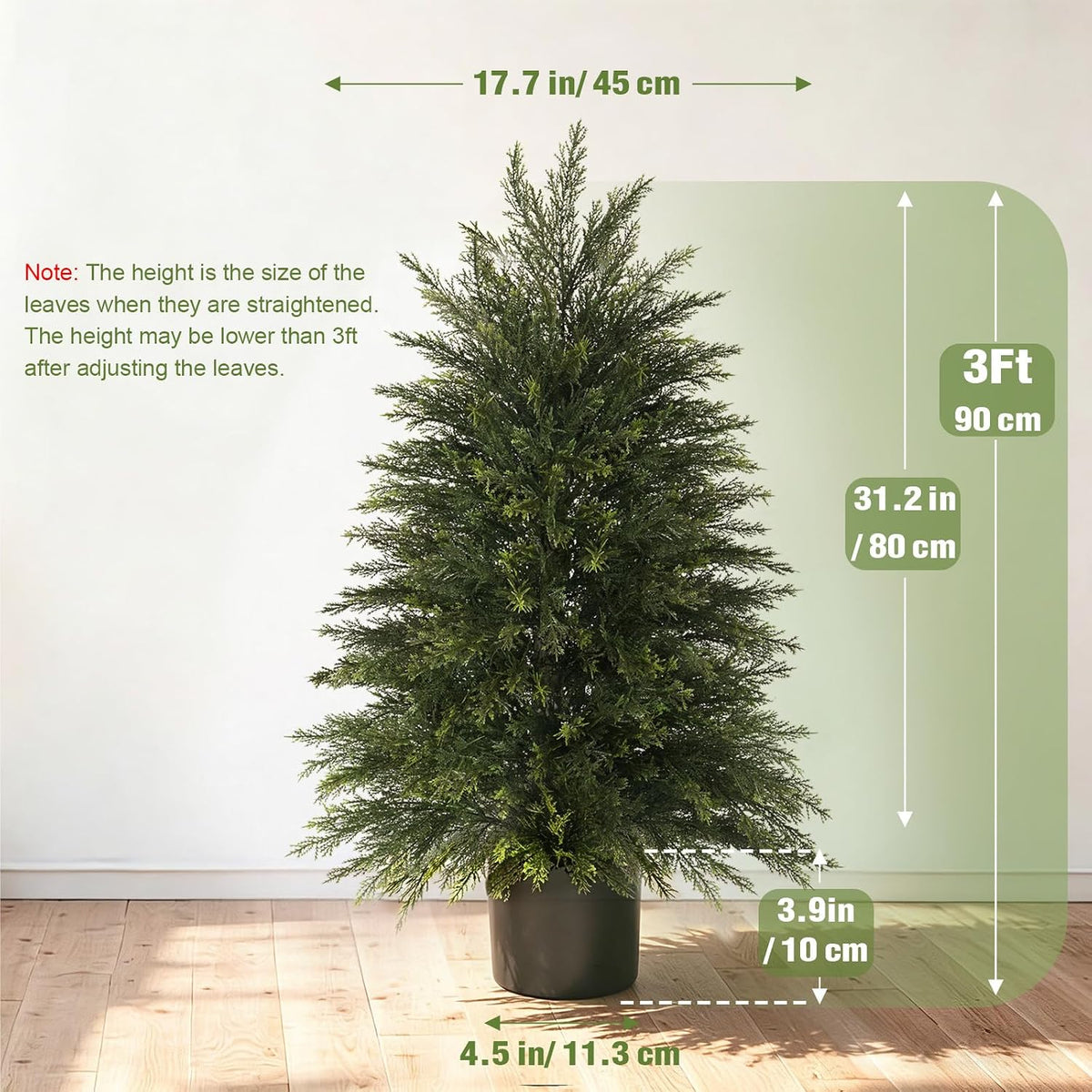 6 ft Artificial Topiary Cedar Trees Set of 2 for Outdoor