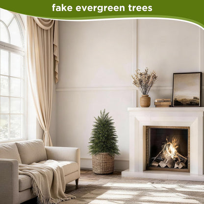 6 ft Artificial Topiary Cedar Trees Set of 2 for Outdoor