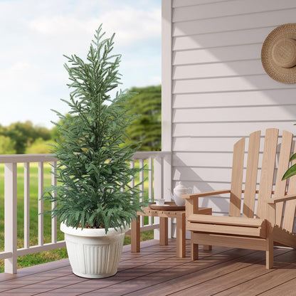 3FT Artificial Norfolk Pine Tree 2-Pack, UV Resistant Plants Indoor Outdoor