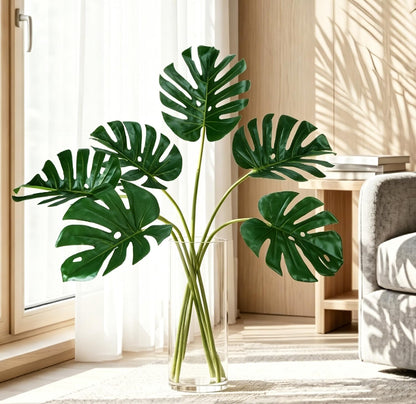 Artificial Monstera Leaves Artificial Plants Indoor Home Decor