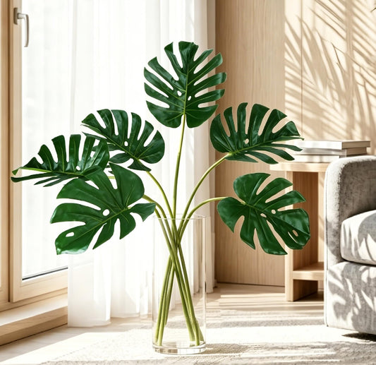Artificial Monstera Leaves Artificial Plants Indoor Home Decor