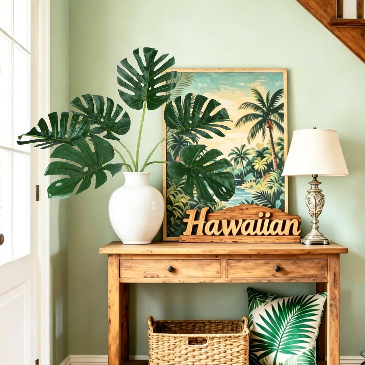 Artificial Monstera Leaves Artificial Plants Indoor Home Decor