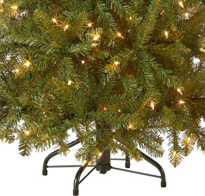 6 ft Pre-Lit Dunhill Fir Artificial Christmas Tree, 600 Warm White LED Lights, 1,430 Tips, Includes Stand, Green | 600 Clear Lights, 1,430 Tips, Includes Stand, Green