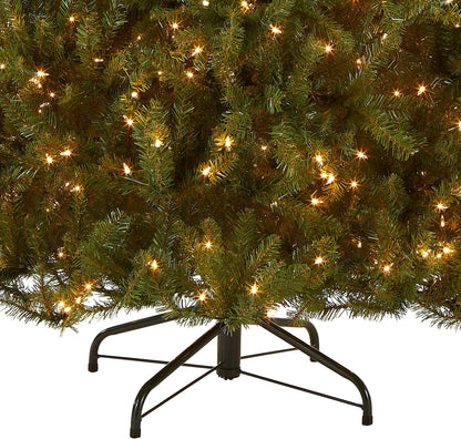 6 ft Pre-Lit Dunhill Fir Artificial Christmas Tree, 600 Warm White LED Lights, 1,430 Tips, Includes Stand, Green | 600 Clear Lights, 1,430 Tips, Includes Stand, Green