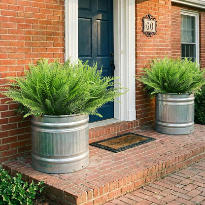 12 Pcs Fake Ferns for Outdoors UV Resistant Faux Fern Plants, Artificial Greenery Fern Stmes for Outside, Garden Porch & Patio Greenery Decor(12, Green)