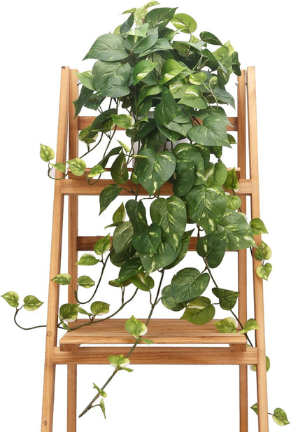 Artificial Plants Fake Pothos with Plastic Pot Artificial Potted Plant for Home Office Bedroom Indoor Outdoor Decor 1 Pack