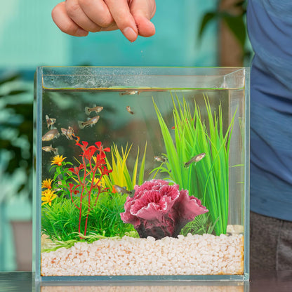 Aquarium Coral Reef Decor Artificial Coral Ornaments Fish Tank Decoration for Fresh and Saltwater Tanks 2.75X2.36X1.96 Inches Safe Polyester Resin