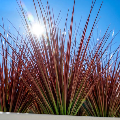 32 Bundles Artificial Plants Onion Grass Outdoor 20 Inch Tall Fake Shrubs Wheat Grass UV Resistant Greenery Stems Faux Bushes Plant for Indoor Outdoor Garden Office Home Decor, Green