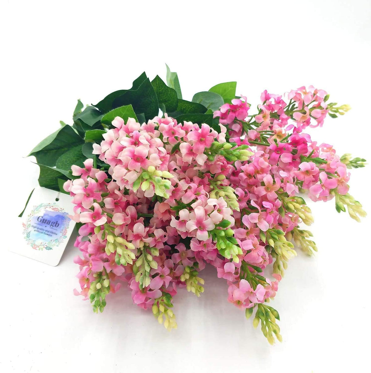 Artificial Fake Flowers Silk Plastic Plant Arrangement for Home Indoor Outdoor Garden Wedding Table Vase Decorations Faux Snapdragon Flower,3 Bouquets (Lilac)