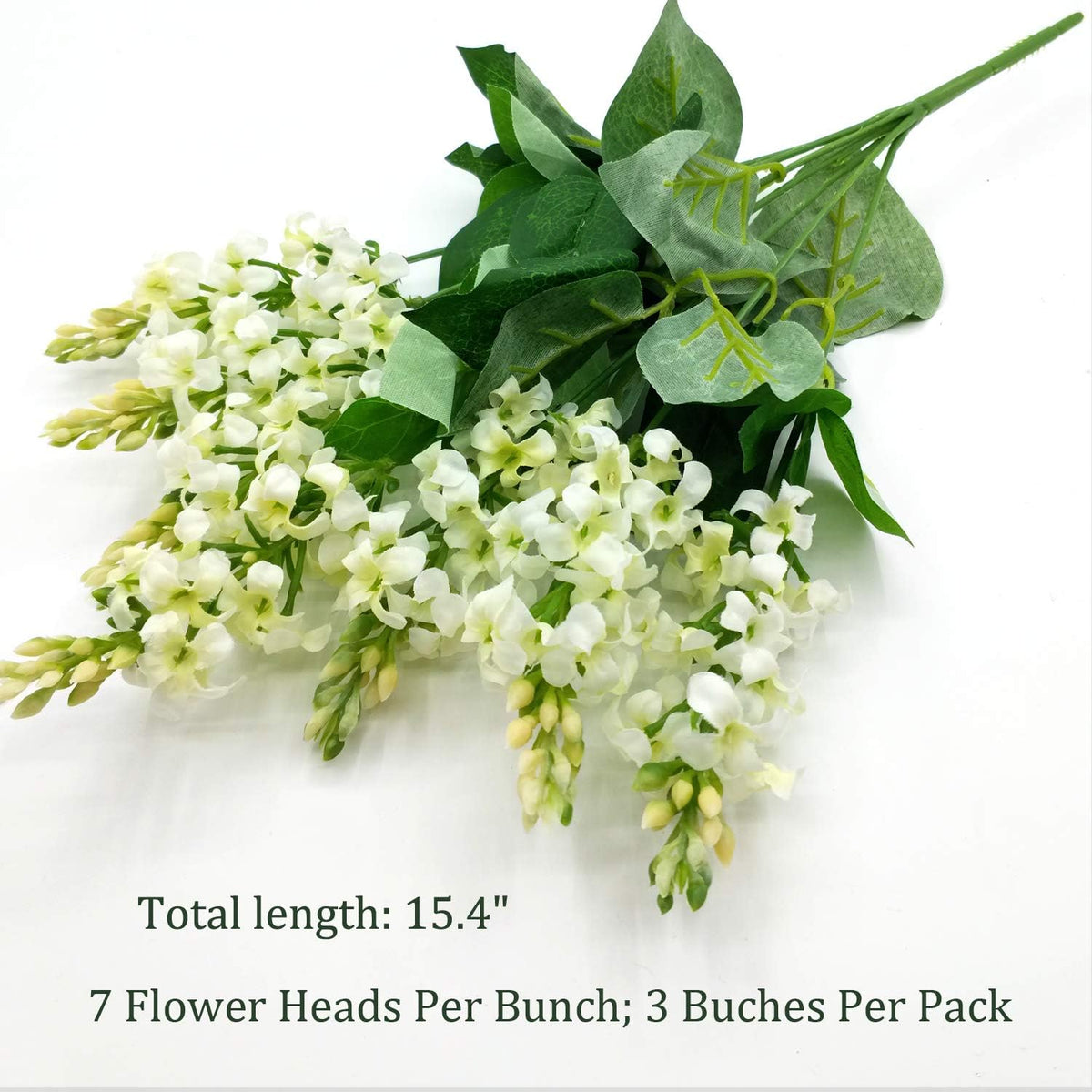 Artificial Fake Flowers Silk Plastic Plant Arrangement for Home Indoor Outdoor Garden Wedding Table Vase Decorations Faux Snapdragon Flower,3 Bouquets (Lilac)