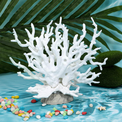 Fish Tank Fake Coral, Artificial Aquarium Coral Ornament, Aquarium Decor Plastic Plant Small, Multi-Purpose Simulation Water Grass, Faux Aquariums Ornament