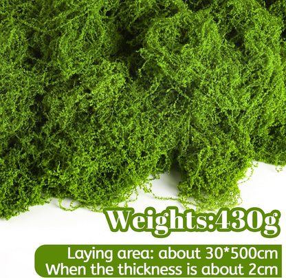 16 OZ Artificial Moss for Indoor Plants, Large Capacity Natural Fake Moss
