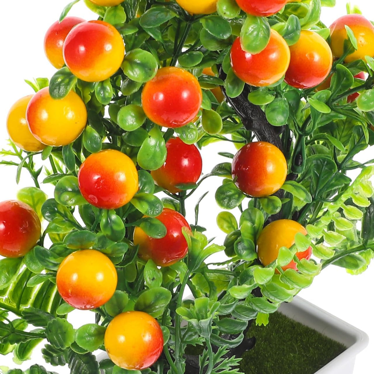 Artificial Peach Plant Potted Artificial Faux Fruit Greenery for Home Decor for Home Office Living Room Table Indoor Bedroom Ornaments