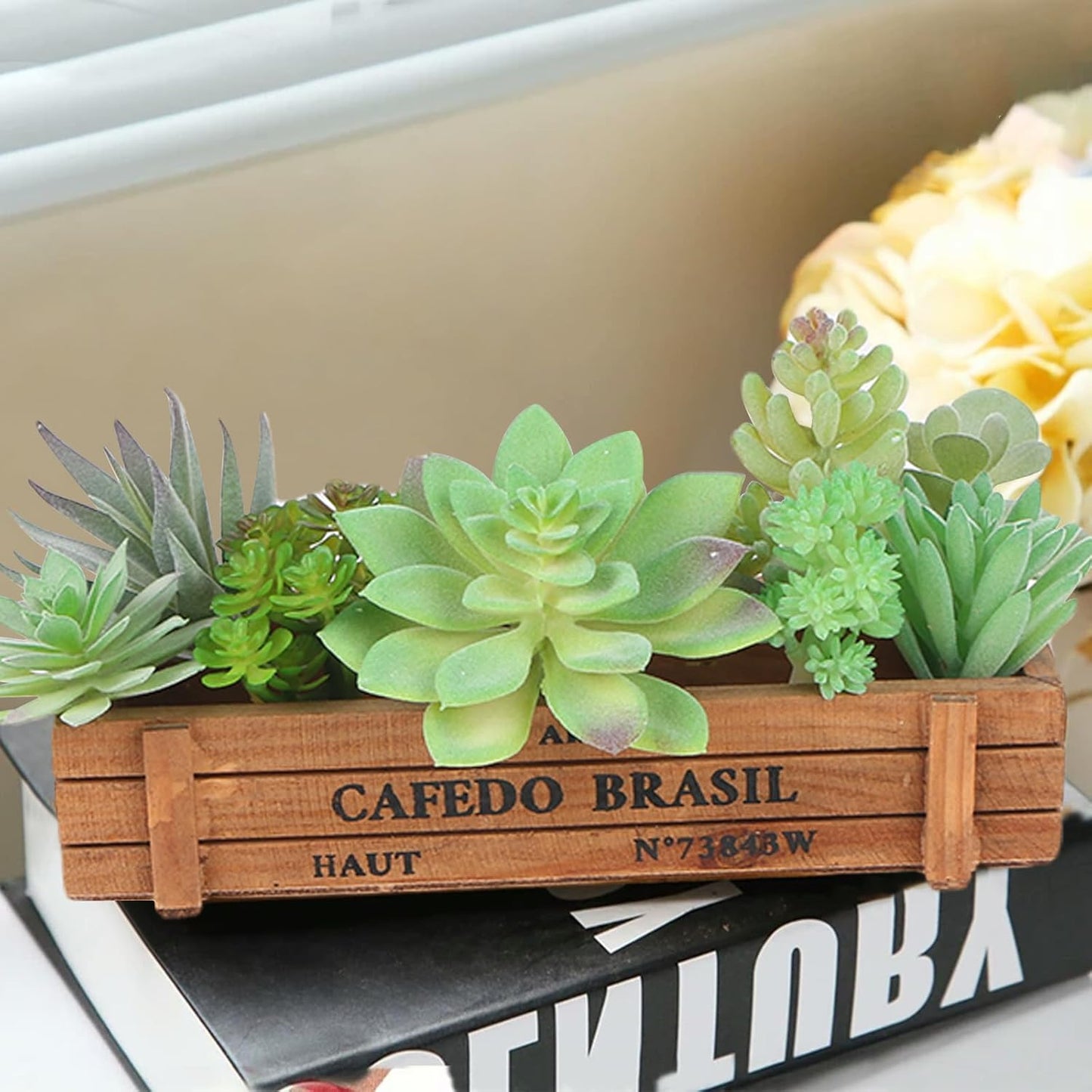 8 Pack Unpotted Artificial Succulents, Mini Fake Succulent Plants Small Cactus Echeveria Faux Greenery Bulk for DIY Terrarium Garden Wedding Home Decor