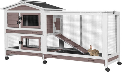 Rabbit Pet Playpen, Bunny Cage with Waterproof Liner, Pet Run Extension for Guinea Pig, Hamster, Chinchillas, Portable Small Animal Cage Fence (Playpen Only)